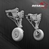 RESARM 48-07010 Junkers JU-88 ICM - landing gear(for ICM kit) (3D resin printing) 1/48